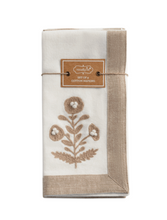 Load image into Gallery viewer, Cream Embroidered Napkin Set
