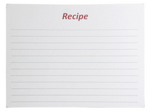 Load image into Gallery viewer, Stainless Steel "Recipes" Box with 36 Recipe Cards

