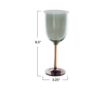Load image into Gallery viewer, Stemmed Wine Glass, Iridescent Finish
