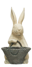 Load image into Gallery viewer, Resin Rabbit w/ Basket
