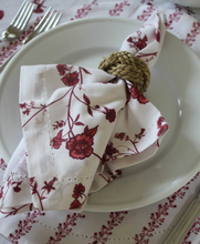 Load image into Gallery viewer, Garden Vine Red Floral Napkins

