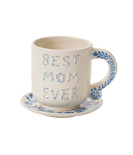 Load image into Gallery viewer, Best in Blue Mug with Saucer
