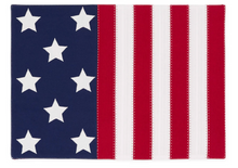 Load image into Gallery viewer, Americana Flag Embellished Placemat
