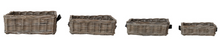 Load image into Gallery viewer, Rattan + Leather Nesting Basket

