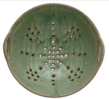 Load image into Gallery viewer, Aqua Stoneware Berry Bowl
