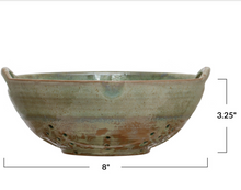 Load image into Gallery viewer, Aqua Stoneware Berry Bowl
