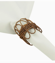 Load image into Gallery viewer, Twisted Rattan Napkin Ring
