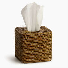 Load image into Gallery viewer, Burma Rattan Tissue Cover- Brown

