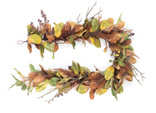 Load image into Gallery viewer, Mixed Magnolia Leaf Garland
