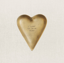 Load image into Gallery viewer, Brass Heart Trinket Tray
