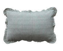 Load image into Gallery viewer, Green Striped Lumbar Pillow
