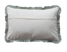 Load image into Gallery viewer, Green Striped Lumbar Pillow
