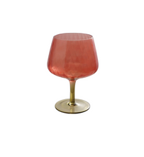 Load image into Gallery viewer, Red &amp; Green Stemmed Glass
