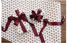 Load image into Gallery viewer, 'Cranberry Topiary' Wrapping Paper Roll
