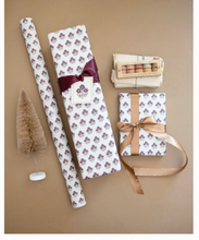 Load image into Gallery viewer, 'Cranberry Topiary' Wrapping Paper Roll
