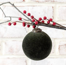 Load image into Gallery viewer, Velvet Ball Ornament 4"
