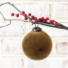 Load image into Gallery viewer, Velvet Ball Ornament 4"
