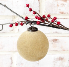 Load image into Gallery viewer, Velvet Ball Ornament 4"
