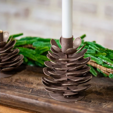 Load image into Gallery viewer, Pinecone Candle Holder
