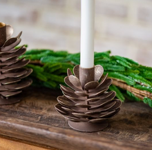 Load image into Gallery viewer, Pinecone Candle Holder
