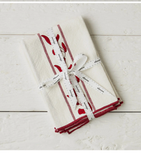 Load image into Gallery viewer, Dinner Napkins, Merlot Red Tulip, Set of 4
