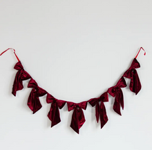 Load image into Gallery viewer, Red Velvet Bow Garland
