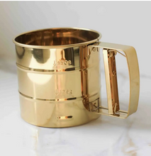 Load image into Gallery viewer, Gold Stainless Steel Flour Sifter
