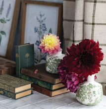 Load image into Gallery viewer, Stoneware Vase with Botanicals

