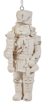 Load image into Gallery viewer, Whitewash Nutcracker Ornament
