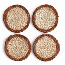Load image into Gallery viewer, Jute Coasters, Set of 4
