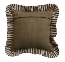 Load image into Gallery viewer, Striped Ruffle pIllow
