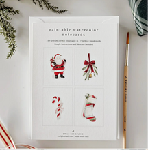 Load image into Gallery viewer, Classic Christmas Paintable Notecard

