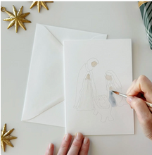 Load image into Gallery viewer, Nativity Paintable Notecard
