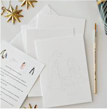 Load image into Gallery viewer, Nativity Paintable Notecard
