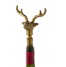 Load image into Gallery viewer, Winter Woods Bottle Stopper - Deer Head

