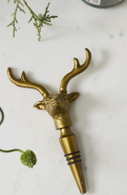 Load image into Gallery viewer, Winter Woods Bottle Stopper - Deer Head
