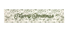 Load image into Gallery viewer, Green Toile Table Runner
