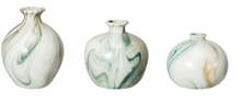 Load image into Gallery viewer, Stoneware Vases w/ Marbled Design
