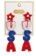 Load image into Gallery viewer, 4th Of July Earrings
