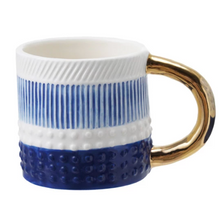 Load image into Gallery viewer, Handmade Mug with Embossed Pattern
