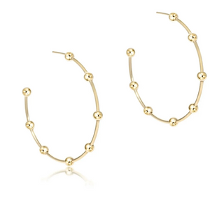 Beaded Simplicity Gold 4mm Earring (2 Sizes)