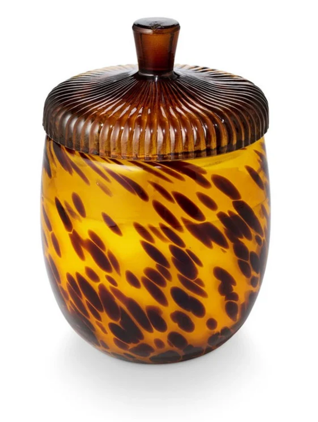 Woodfire Glass Acorn Candle