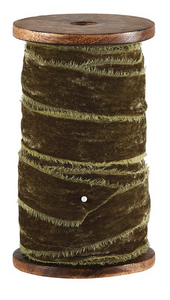 Frayed Velvet Spools