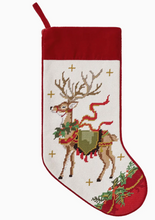 Load image into Gallery viewer, Nostalgic Embroidered Christmas Stocking
