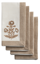 Load image into Gallery viewer, Cream Embroidered Napkin Set
