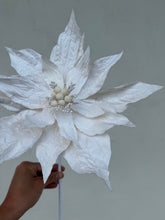 Load image into Gallery viewer, 20" Winter Poinsettia Stem
