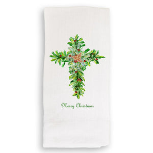 Christmas Cross Lien Gust Towel