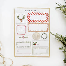 Load image into Gallery viewer, Christmas Gift Tag Label Sticker Sheets
