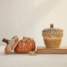 Load image into Gallery viewer, Stoneware Pumpkin Jar

