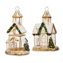 Load image into Gallery viewer, Gold Church Ornament
